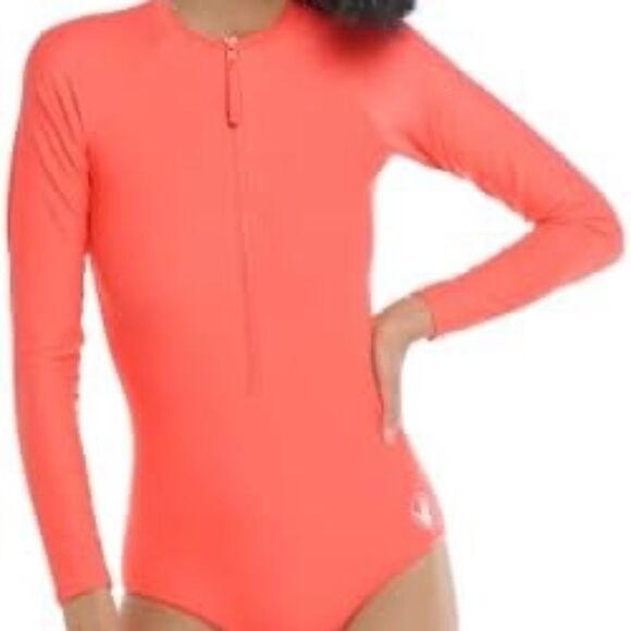 Body Glove SMOOTHIES CHANNEL CROSS-OVER LONG SLEEVE SWIMSUIT - size small - Picture 6 of 7